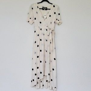 Maeve by Anthropologie | NWT Breanna Polka Dot Faux Wrap Dress Size 4